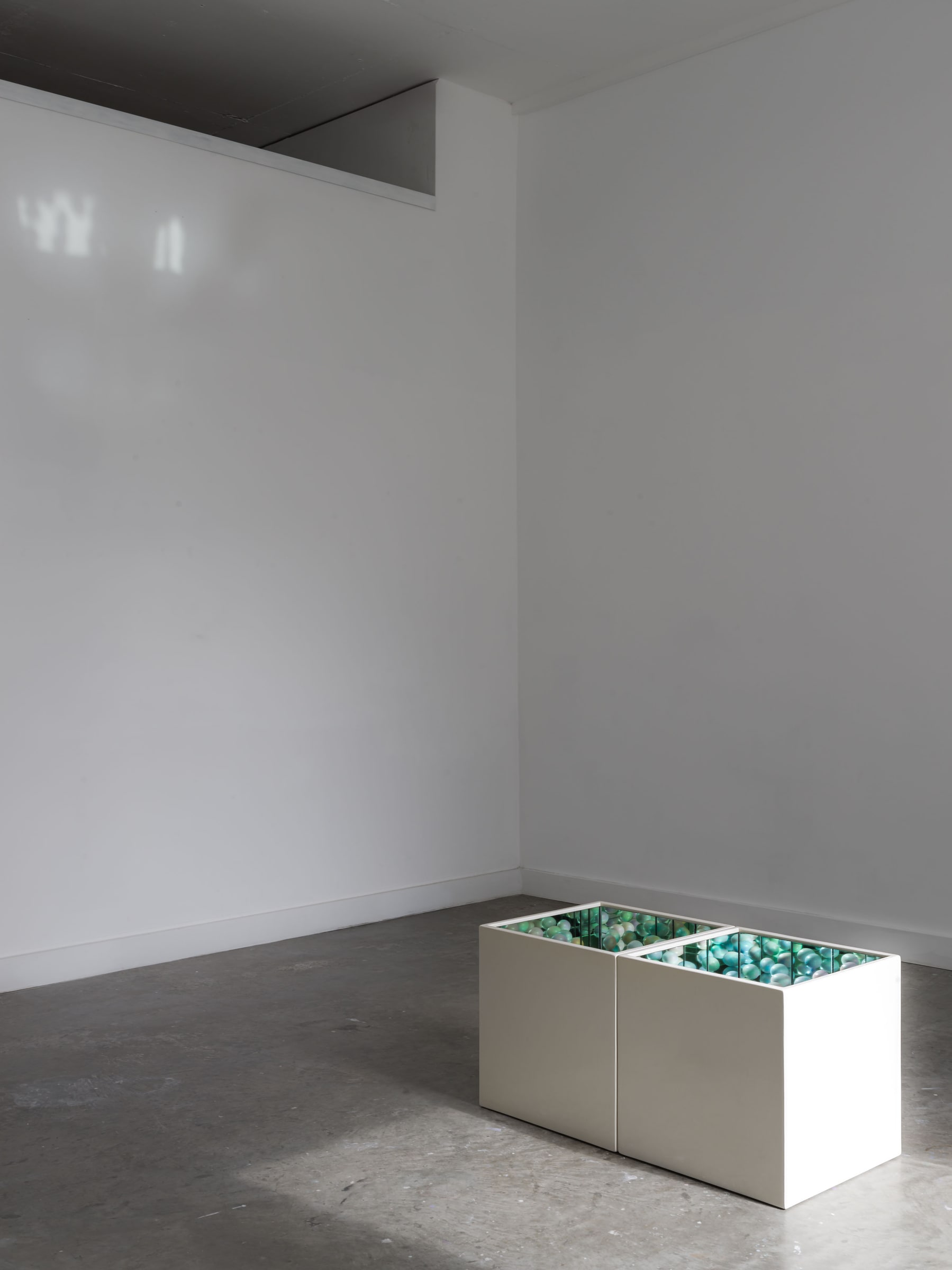 Yukako Shibata, Eggland I. Wider gallery installation view, showing the work’s position in the room.