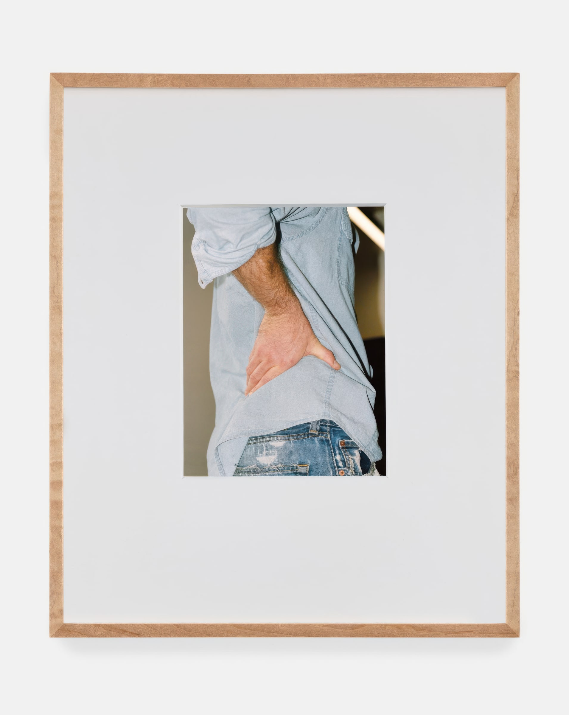 Delphine Gaborit, Anthea Hamilton, Lewis Ronald, GHR4 (2026). Framed view of the photographic work.